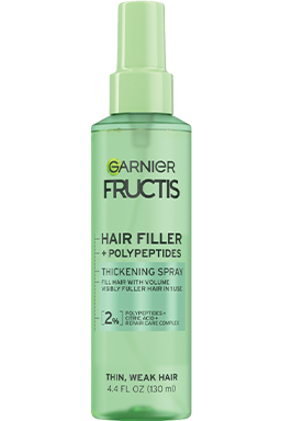 Garnier Fructis Hair Filler + Polypeptides Thickening Spray Pack Shot